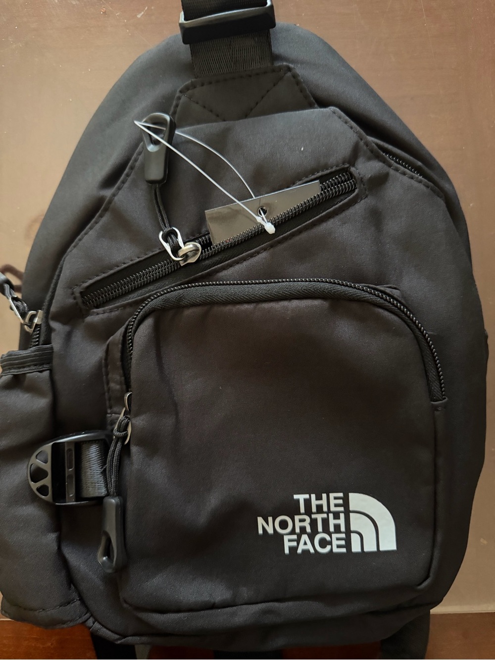 The North Face Black Men's Sling Belt Bag with Front Logo
